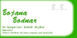 bojana bodnar business card